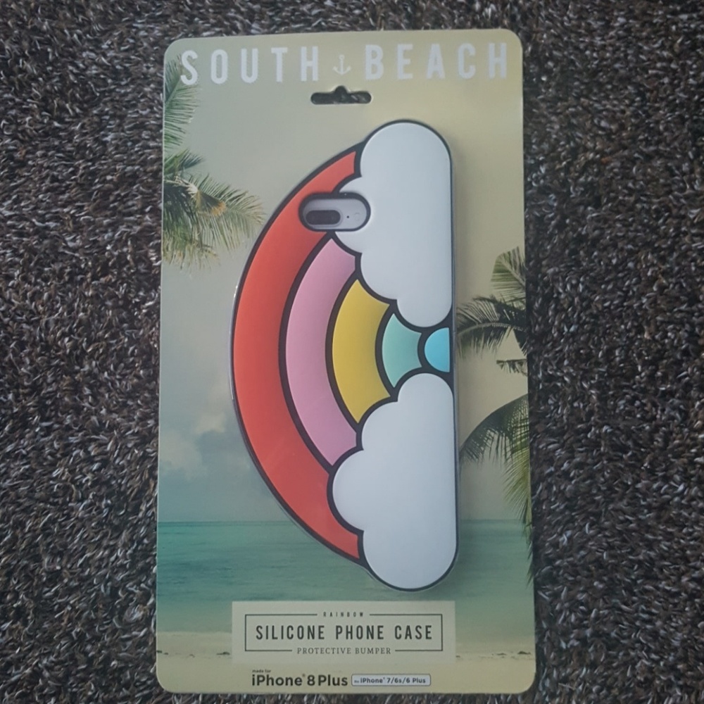 South Beach Rainbow Phone Case iPhone 8 Plus New
